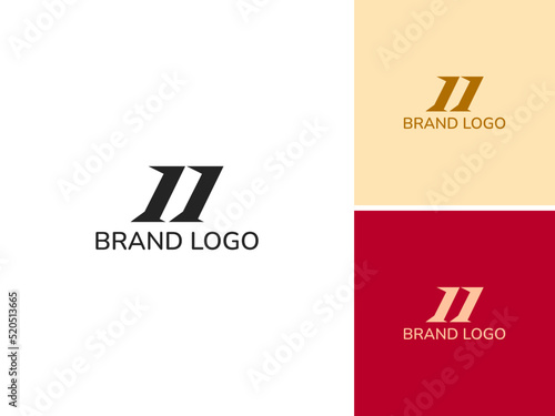 ILLUSTRATION ABSTRACT ELEVEN LOGO DESIGN VECTOR