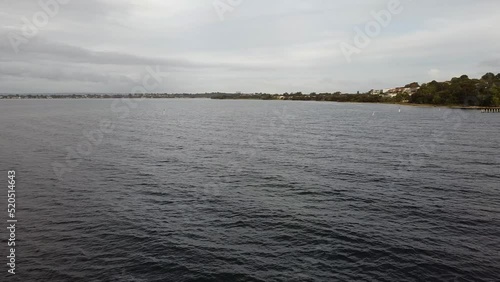 Aerial View Turning Towards Boat Ramp, Point Walter Perth Australia photo