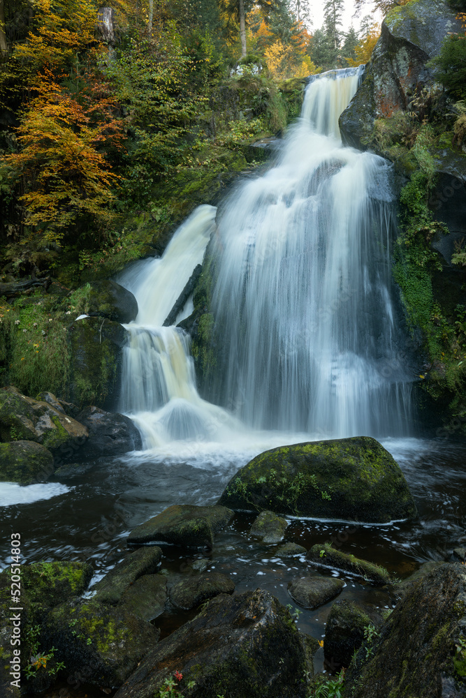 Obraz premium Triberger Wasserfälle, Deutschland, im Herbst