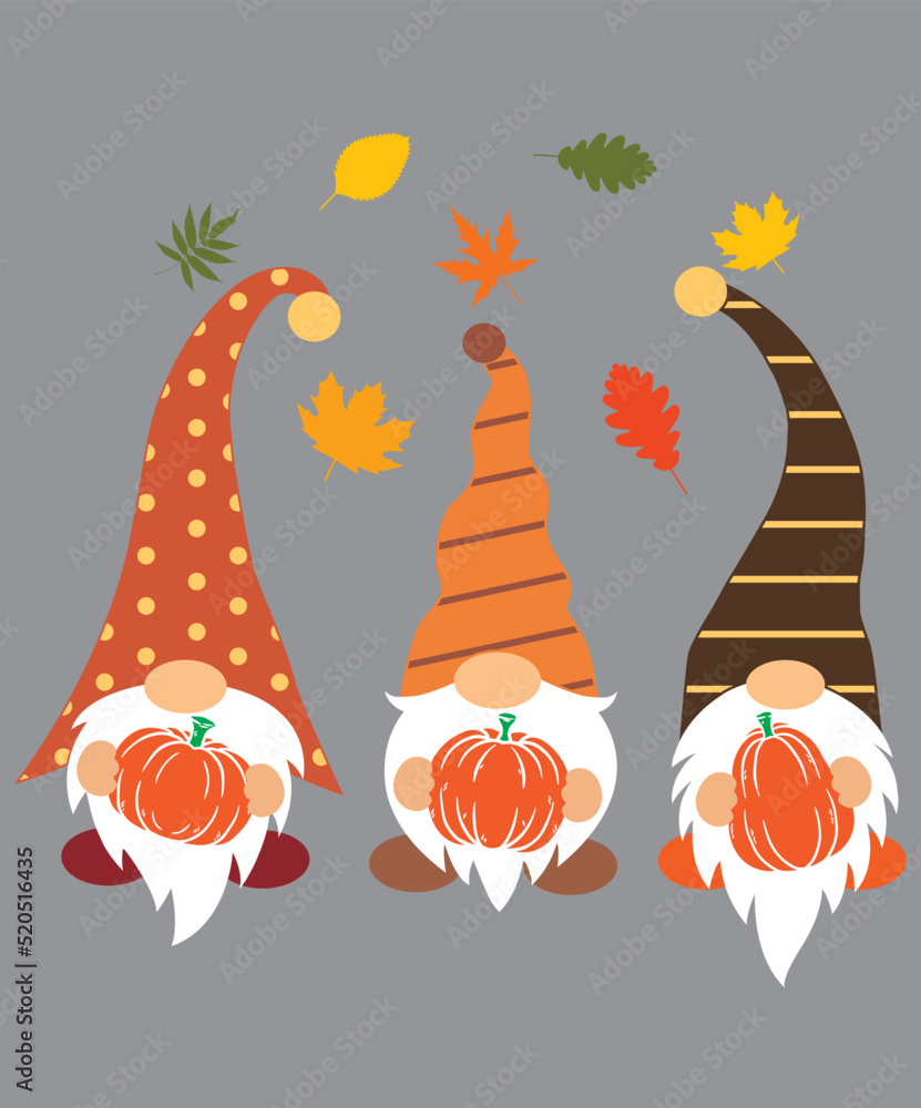 Fall Gnomes with Pumpkin 4 Fall Gnomes with Pumpkin 4
