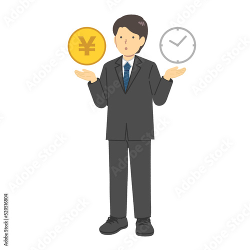 お金と時間の天秤にかける会社員