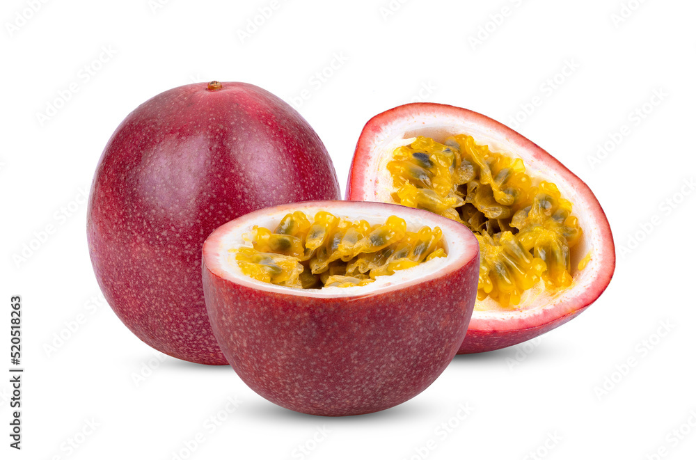 Passion fruit isolated on white Passion fruit isolated on white