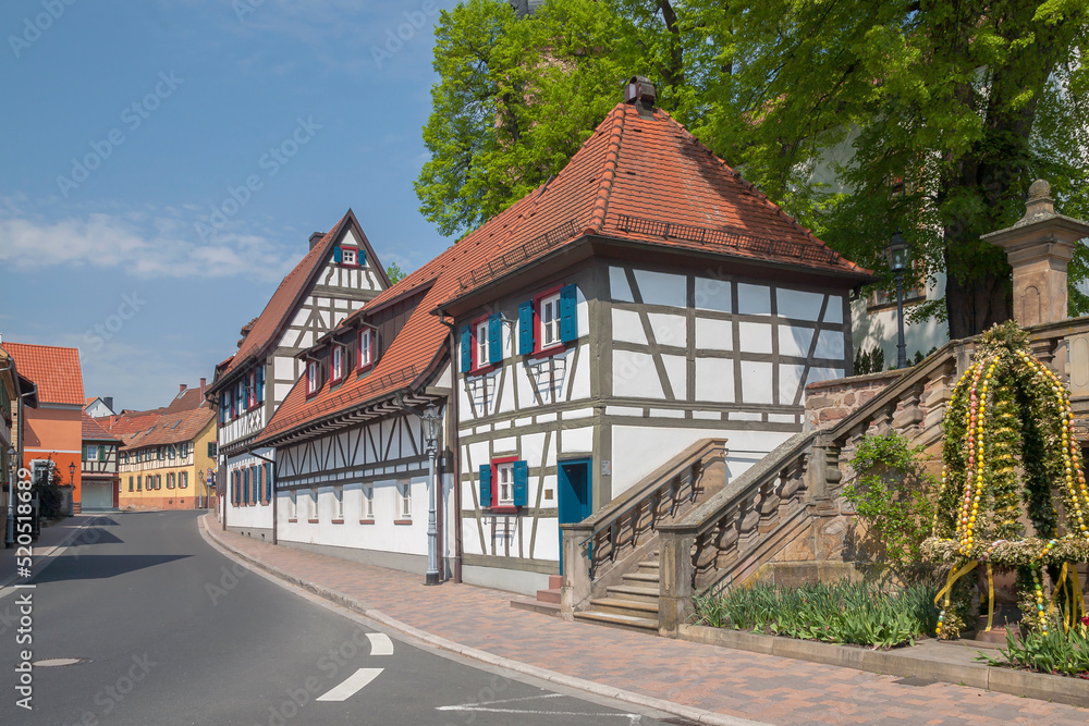 Hauptstraße in Rheinzabern, Pfalz, Rheinland-Pfalz