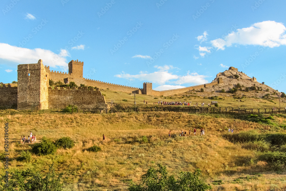 Genoese fortress in Sudak in Crimea