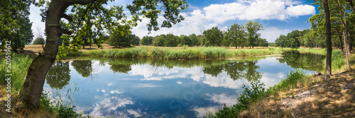 Panorama Altarm der Elbe bei Rüterberg Sommer photo