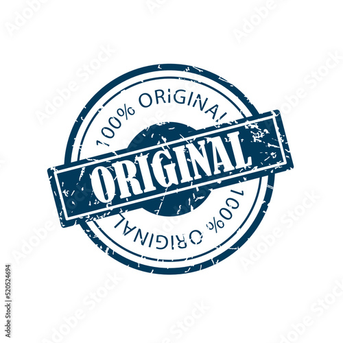 Stamp blue, original
