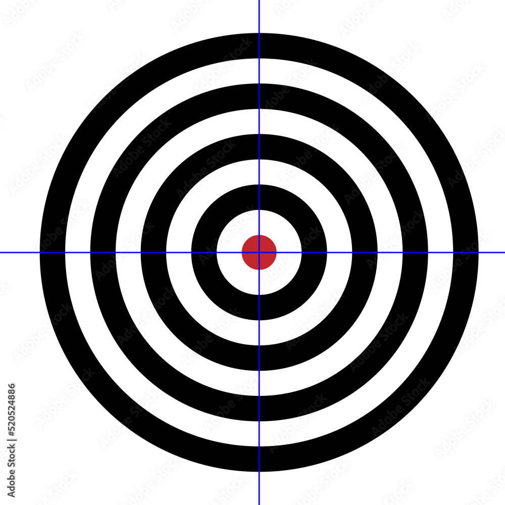 image of a black-and-white target on a white background. For darts or goals
image of a black-and-white target on a white background. For darts or goals