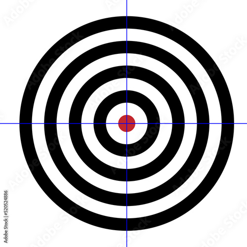  image of a black-and-white target on a white background. For darts or goals