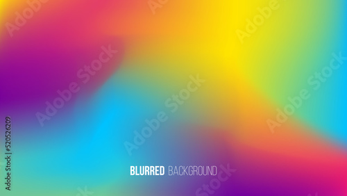 Blurred backgrounds with vibrant color gradient for your creative graphic design. Vector illustration.
