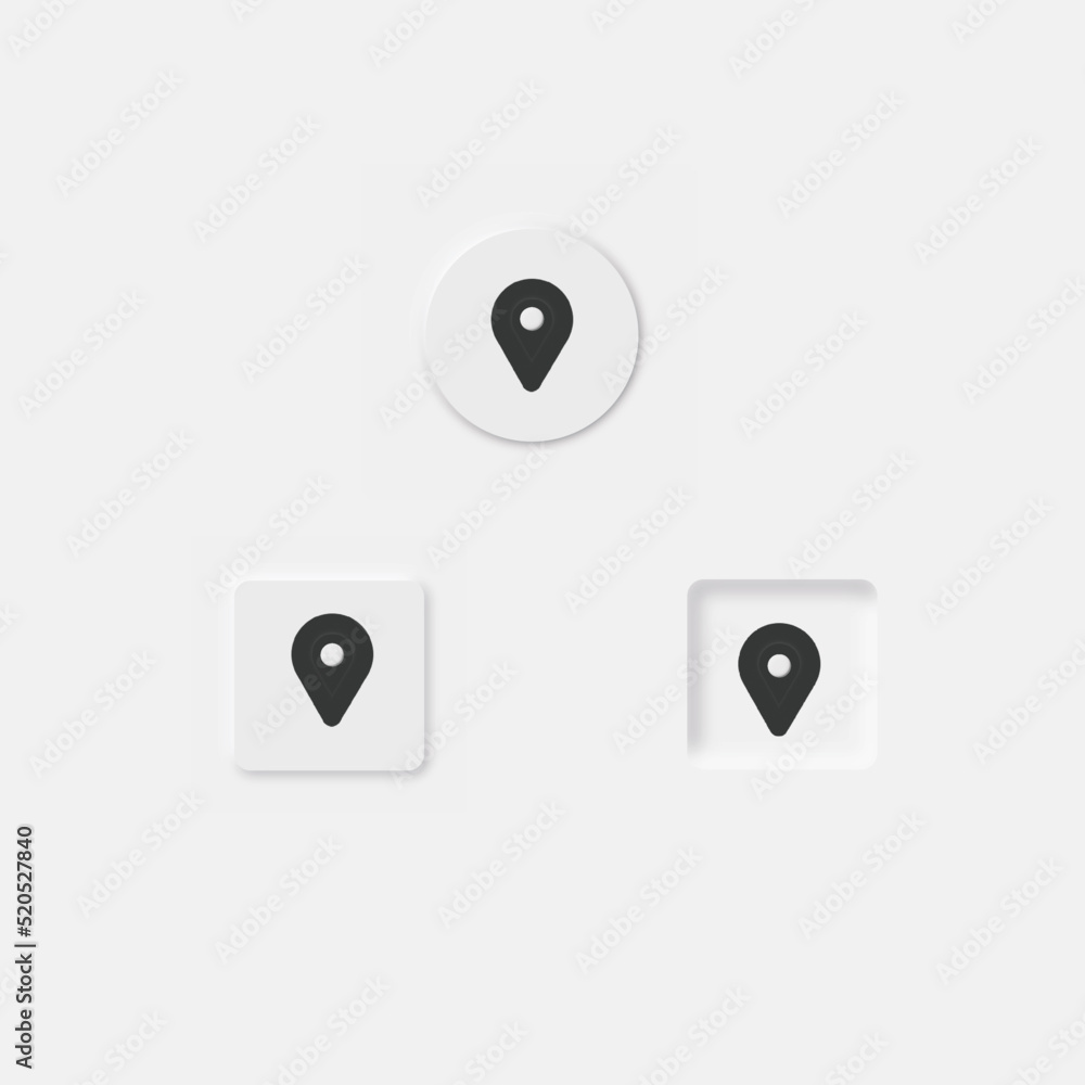 Neomorphic ui and ux design elements social media button in neomorphism style trend digital circle Neomorphic ui and ux design elements social media button in neomorphism style trend digital circle
