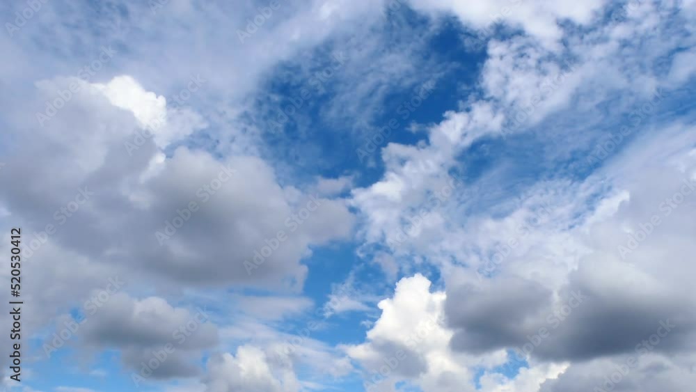 Time lapse, clouds moving in the sky. Scenery of cloud in motion Time lapse, clouds moving in the sky. Scenery of cloud in motion