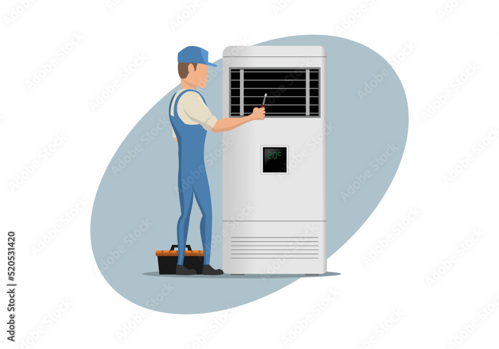 HVAC service character design illustration vector eps format , suitable for your design needs, logo, illustration, animation, etc. HVAC service character design illustration vector eps format , suitable for your design needs, logo, illustration, animation, etc.