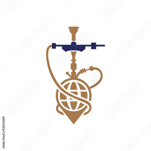 World Icon Hookah Logo Design