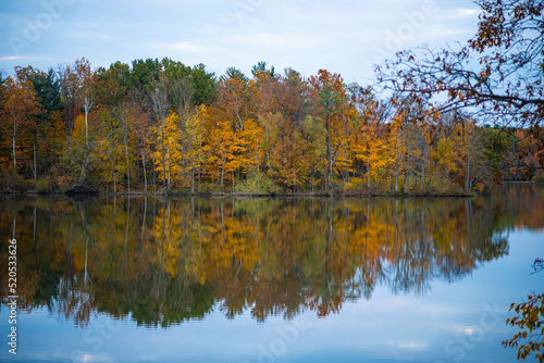 Fall Scenery with Lake © toninewphotography