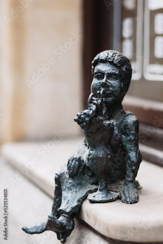 A gnome figurine in Wroclaw, Poland. photo