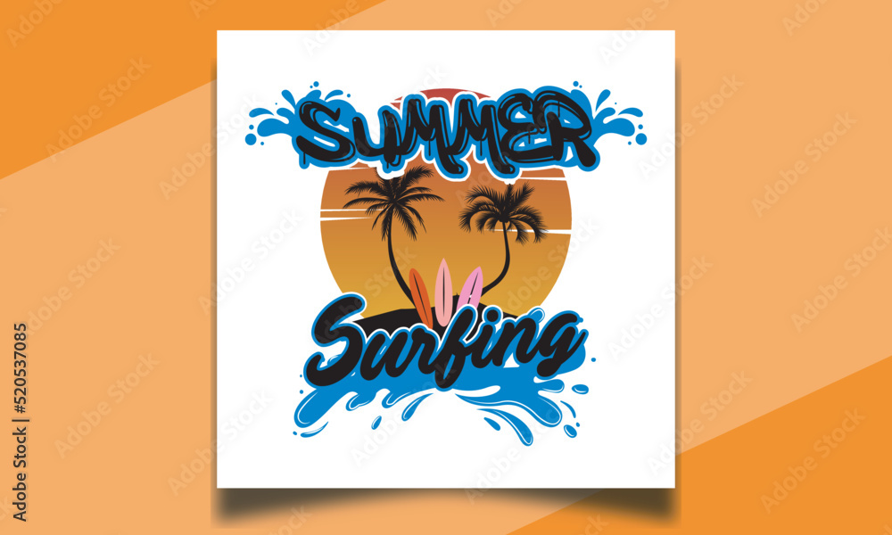Obraz premium summer surfing