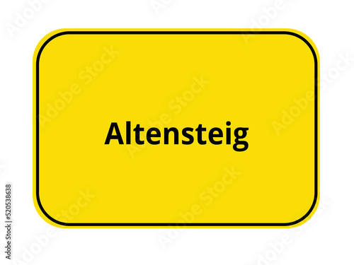 Ortseingangsschilder - Altensteig