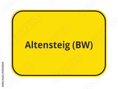 Ortseingangsschilder - Altensteig BW