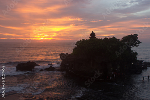 Sunset over Pura Tanah Lot, Bali