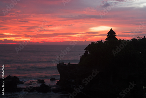 Sunset over Pura Tanah Lot, Bali