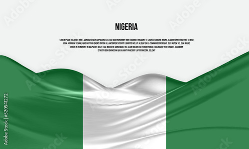 Foto Nigeria flag design
