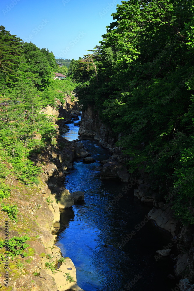 岩手県一関市 夏の厳美渓 岩手県一関市 夏の厳美渓