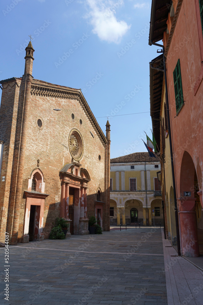 San Bassiano church at Pizzighettone, Cremona, Italy