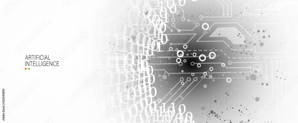 Obraz premium Conceptual technology illustration of artificial intelligence