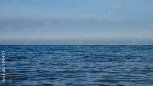 Seascape on the Black Sea on a sunny day. Sevastopol, Russia