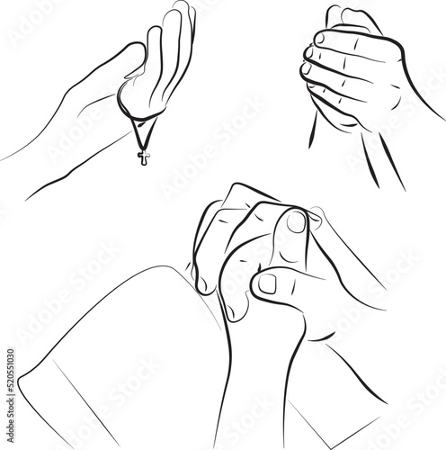  set of hands of man pray and worship, soul of prayer man, spirituality with faith and religion