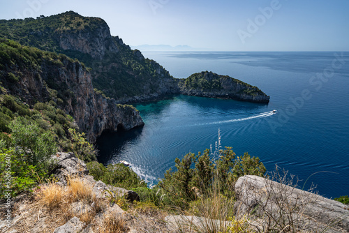 A scenic bay at Cilento National Park near Marina di Camerota, Campania, Italy