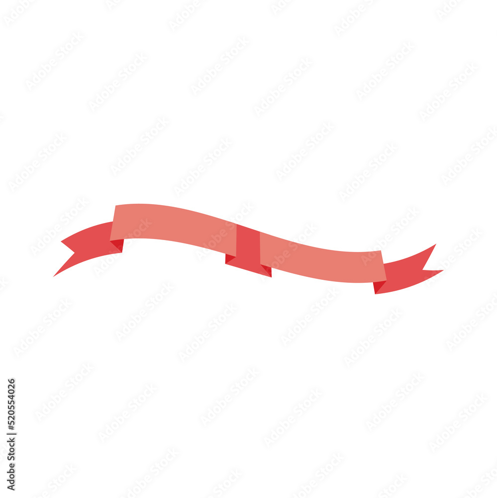 Banner, ribbon icon flat design illustration Banner, ribbon icon flat design illustration