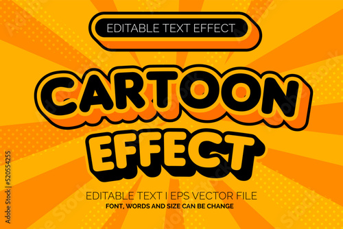 cartoon style Text Effect