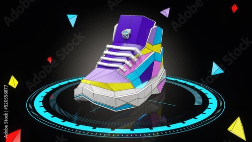 Rotating NFT Sneaker For Game photo