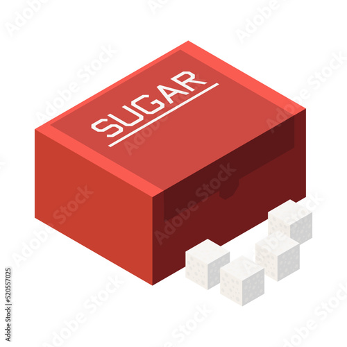Isometric Sugar Illustration