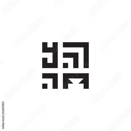 YA abstract initial symbol which is good for digital branding or print