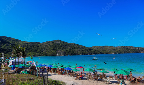 Amazing view of a beach named "Praia do forno" or "Oven beach". It's on Arraial do Cabo, Brazil.