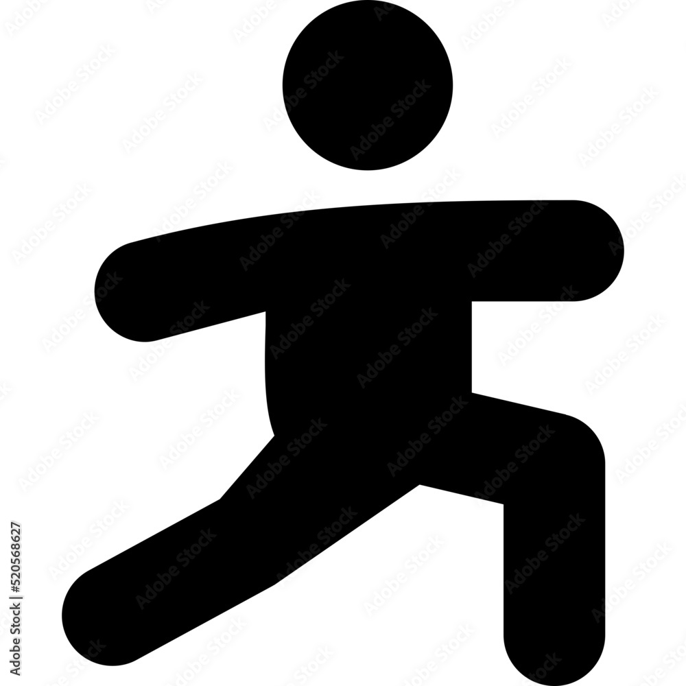 Warrior Pose Left Icon