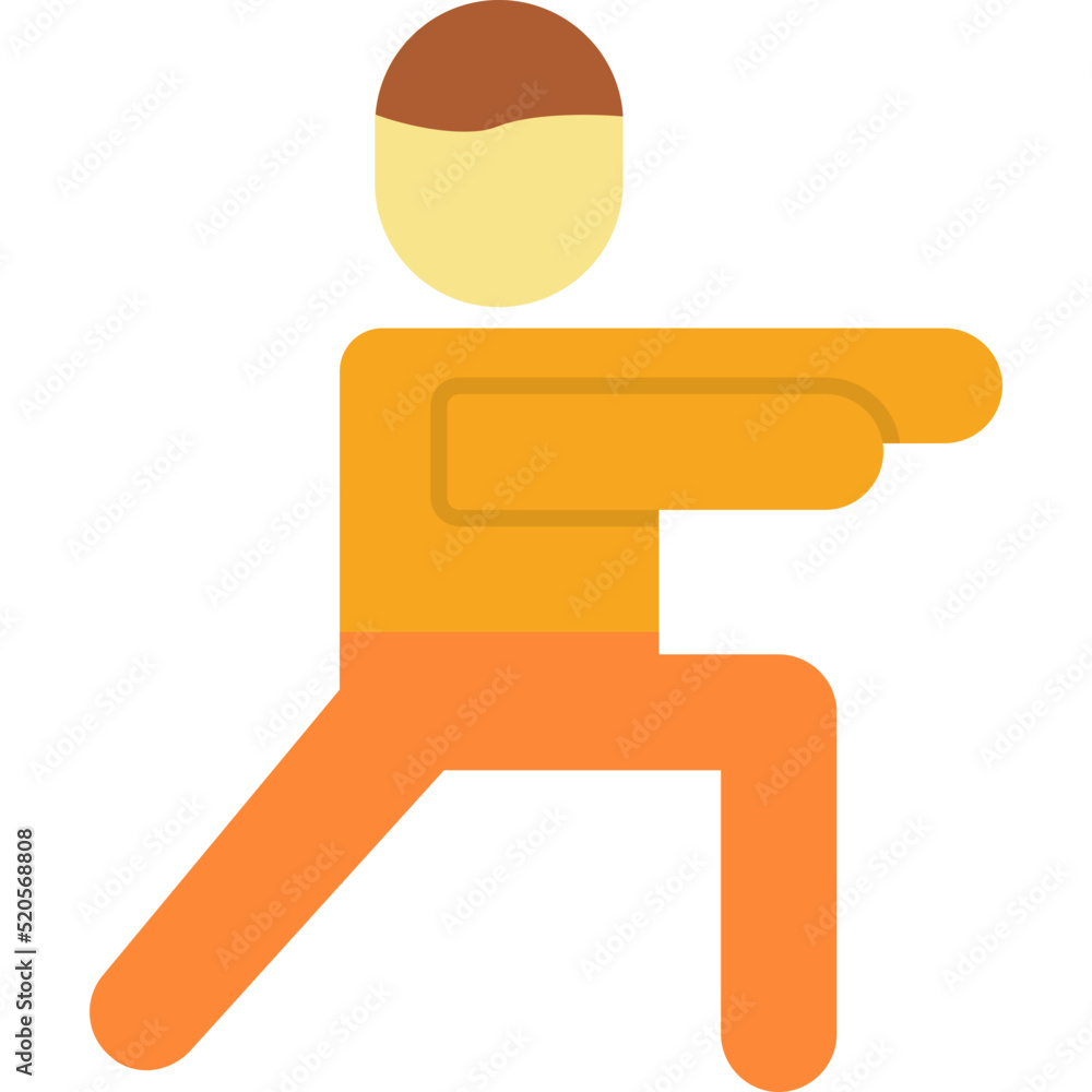 Warrior Pose Icon Warrior Pose Icon
