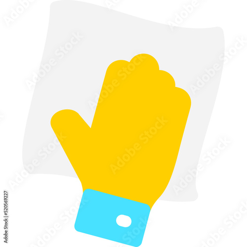 Wipe with Hand Icon