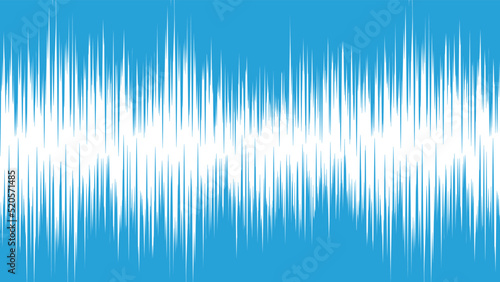 ショックイメージの青色の漫画風効果線のベクターイラスト