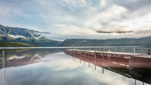 Beautiful shot of Lake Rotoiti, New Zealand photo