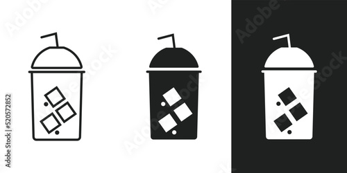 soda drink icons with 3 form vector.