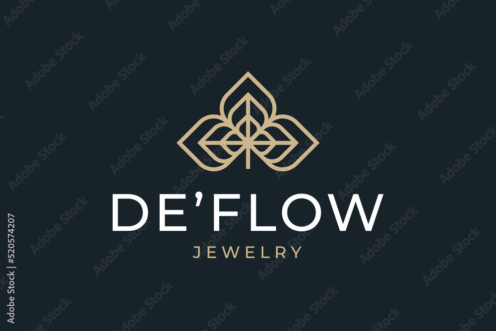 Flower Logo abstract vector icon Cosmetics Beauty Flower Logo abstract vector icon Cosmetics Beauty