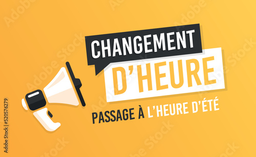 Changement d'heure - Passage à l'heure d'été