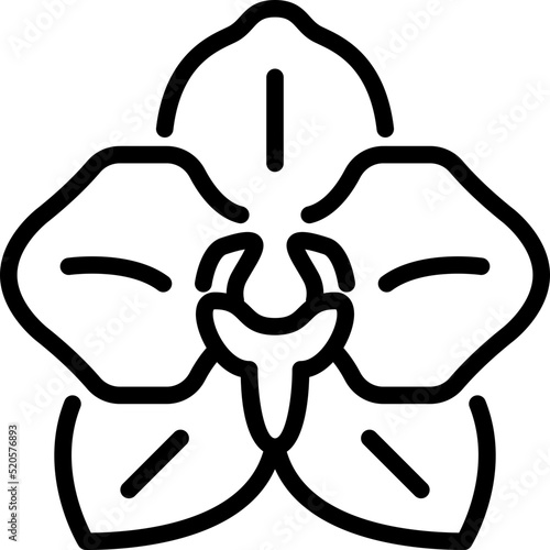 orchid outline icon