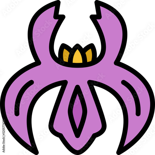 iris color outline icon