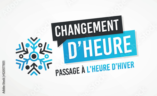 Changement d'heure - Passage à l'heure d'hiver