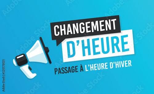 Changement d'heure - Passage à l'heure d'hiver