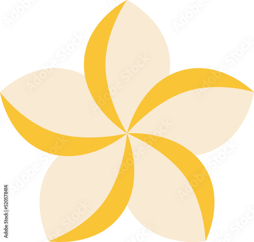 plumeria flat icon